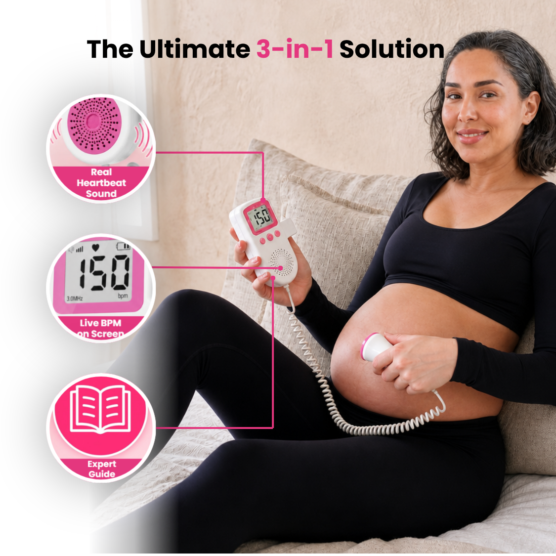 TinyPulse™ — Home Heartbeat Monitor for Pregnancy Peace of Mind