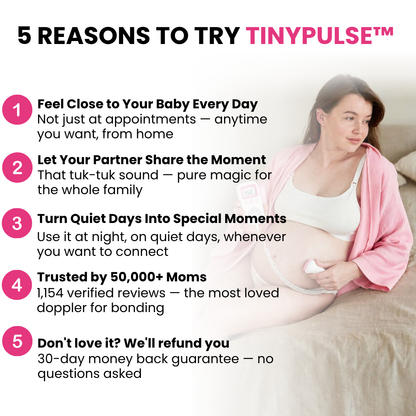 TinyPulse™ — Home Heartbeat Monitor for Pregnancy Peace of Mind